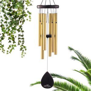 Outdoors Wind Chimes for Outside-28"Gold Windchimes Outdoors,Harmonic Wind Chime